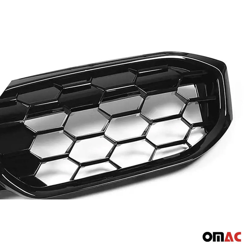 2019-2024 BMW 3 Series G20 Sedan Front Kidney Grille Glossy Black Meteor Diamond