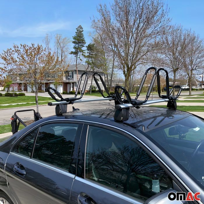 Fix Point Roof Racks Cross Bars for BMW 3 Series E92 Coupe 2007-2013 Alu Gray 2x