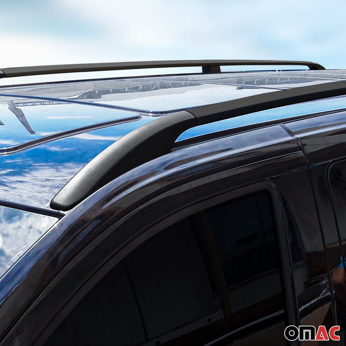 Roof Rack Side Rails for Mazda CX-5 2017-2024 Black Aluminium 2Pcs
