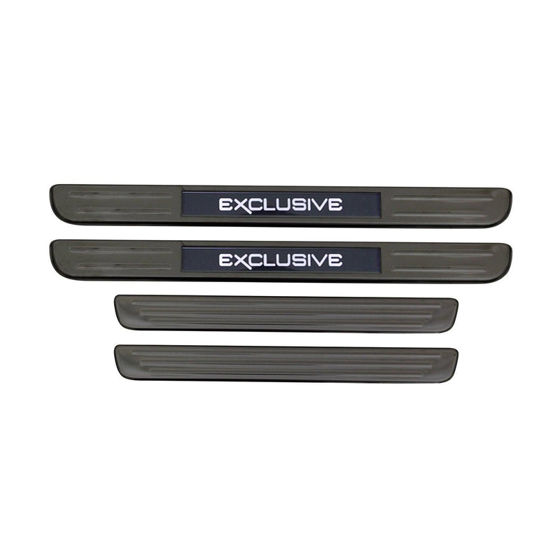 Dodge Door Sill Scuff Plate Illuminated Exclusive Steel Dark 4 Pcs