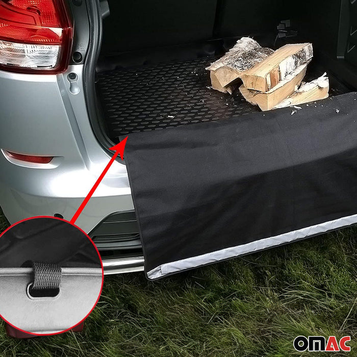 Rear Bumper Protector Mat Trunk Pet Cargo Liner Waterproof for Volkswagen Black