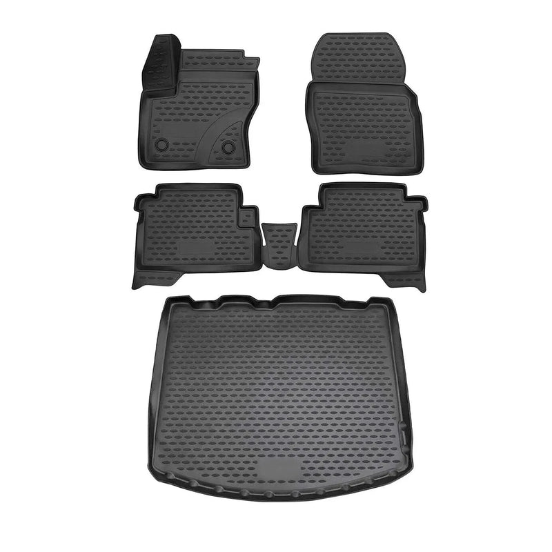 Custom Floor Mats & Cargo Liners for Ford Escape 2013-2019 Black 5 Pcs - OMAC USA