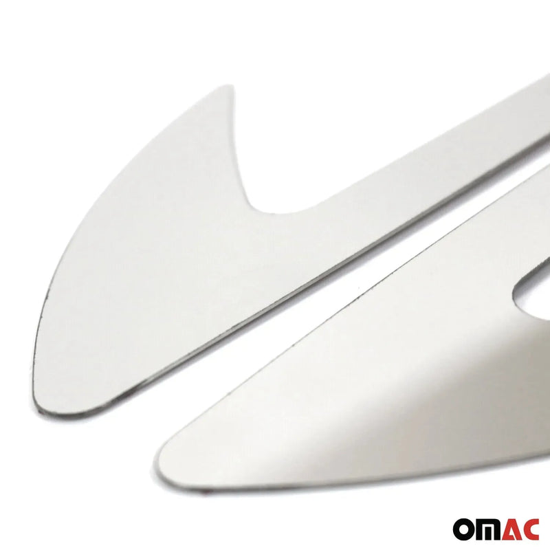 Audi Side Door Molding Trim Skirt Garnish Stainless Steel Gloss 2Pcs