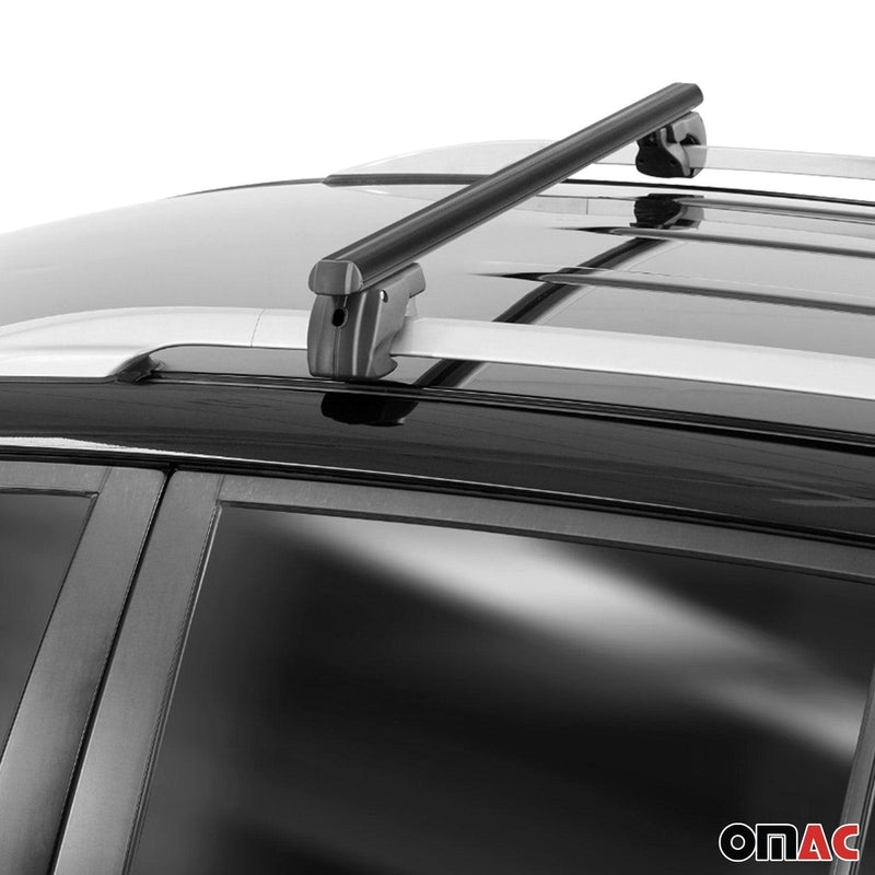 2001-2009 Mercedes C Class S203 Wagon Roof Rack Cross Bars Black