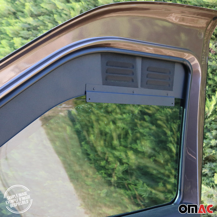 Car Ventilation Window Air Vent for VW Eurovan 1992-2003 Aluminium Black 2 Pcs