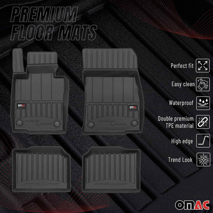 OMAC Premium Floor Mats for Mini Cooper Countryman R60 2011-2016 All-Weather 4x