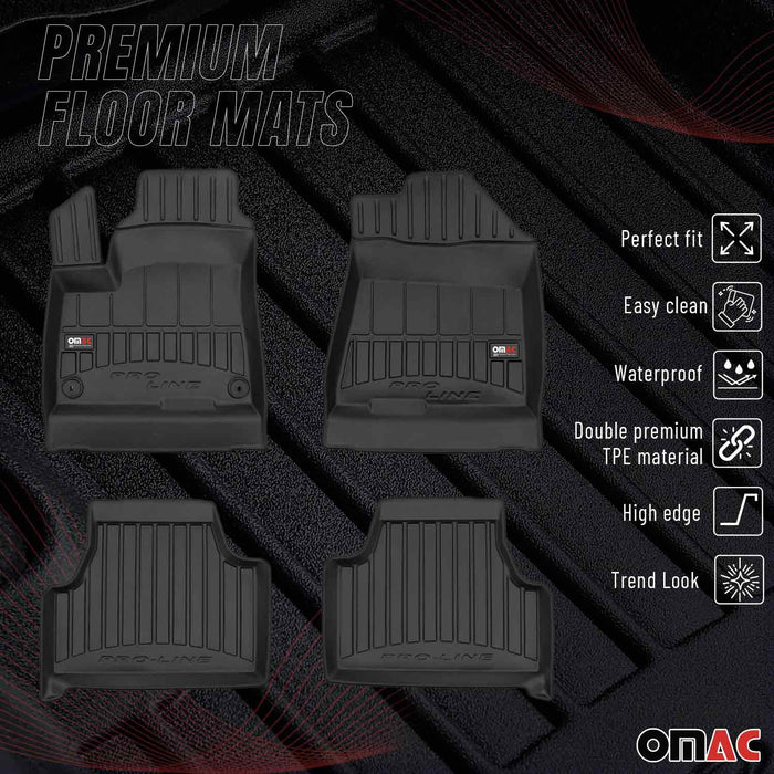 OMAC Premium Floor Mats for Kia Soul EV 2020-2023 All-Weather Heavy Duty 4x