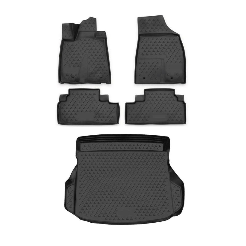 2010-2015 Lexus RX350 Floor Mats & Cargo Liner Full Set All Weather Black