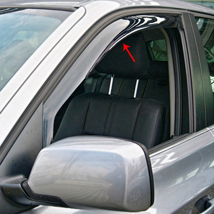Window Visor Vent Rain Guard Deflector for BMW X3 E83 2004-2010 Acrylic Smoke 2x