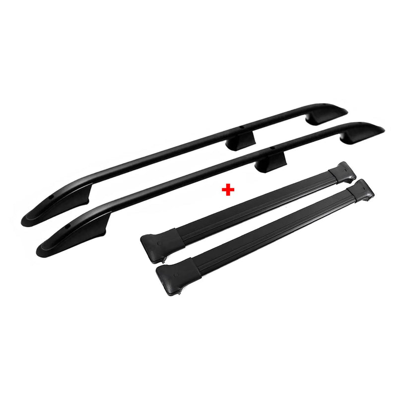 2010-2013 Ford Transit Connect Short Roof Racks & Roof Rack Rails Black