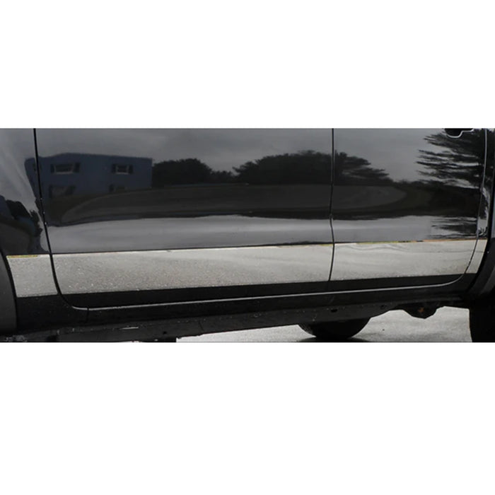 Stainless Rocker Panel Trim 12Pc Fits 2000-2006 Chevrolet Silverado Extended Cab