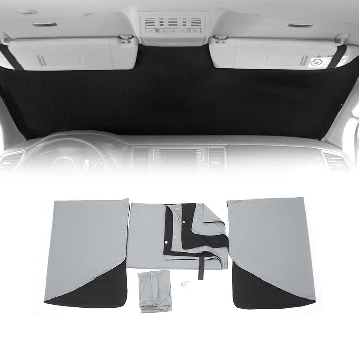 Magnetic Window Curtains UV Protection for VW Crafter 2006-2017 Grey Black 3 Pcs