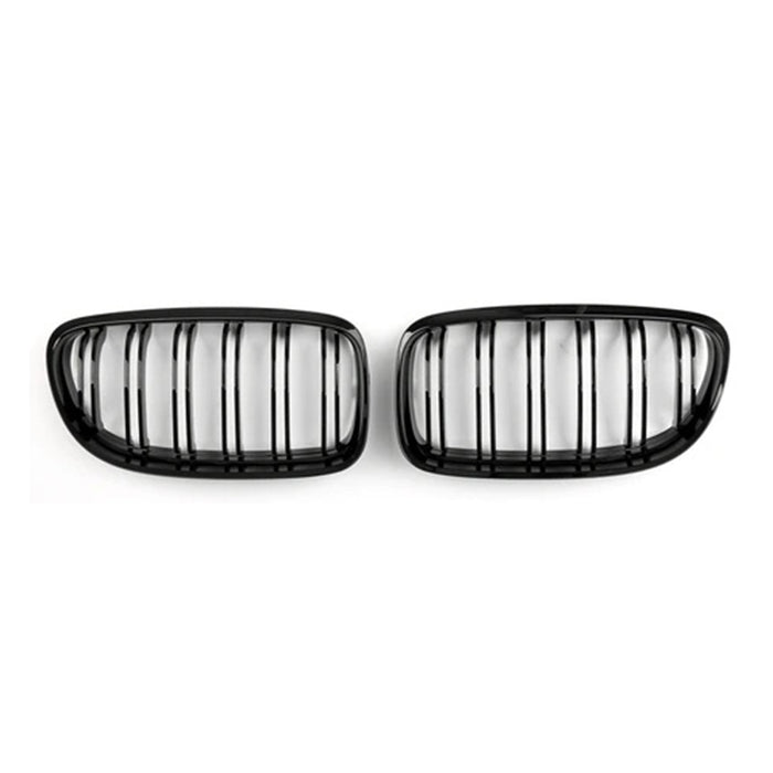 For BMW E90 E91 2009-2012 Front Kidney Grille M3 Style Gloss Black Dual Slat