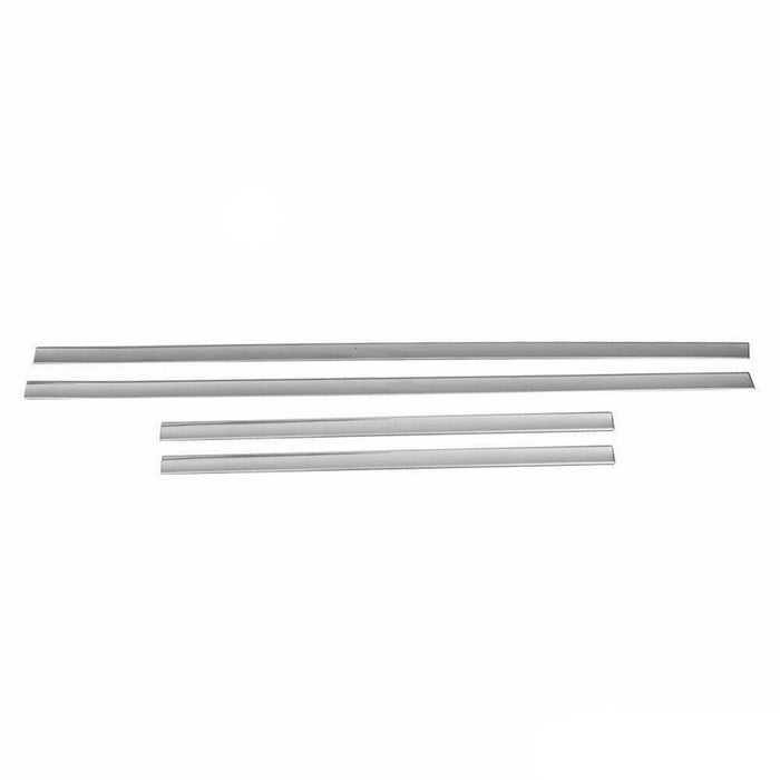 Side Door Molding Trim for Chevrolet Stainless Steel Silver Gloss 4x