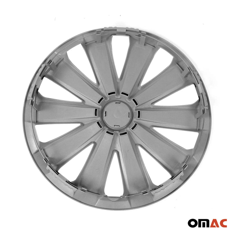 California Hub Caps Wheel Cover 15'' Silver Full Set 4 pcs.