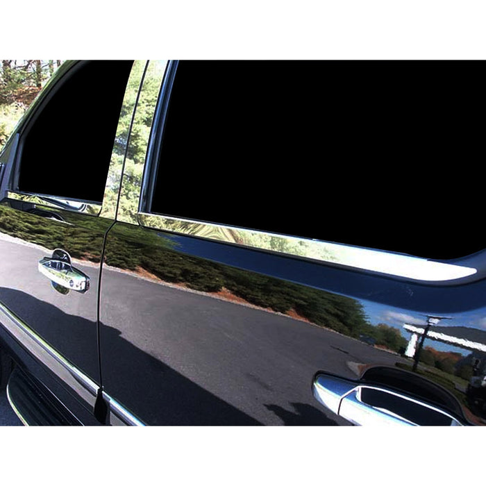Stainless Steel Window Sill Trim 4 Pcs For 2007-2013 Chevy Silverado