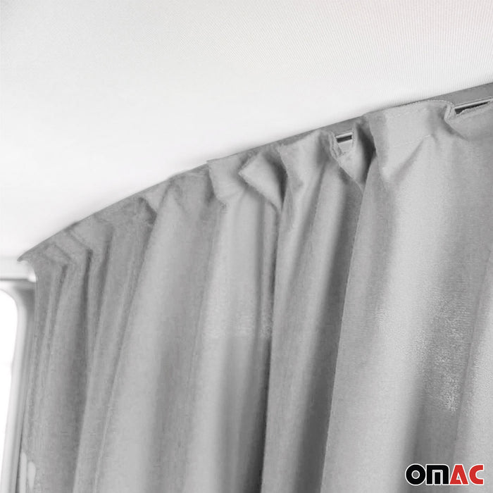 Cabin Divider Curtains Privacy Curtains for GMC Gray 2 Curtains