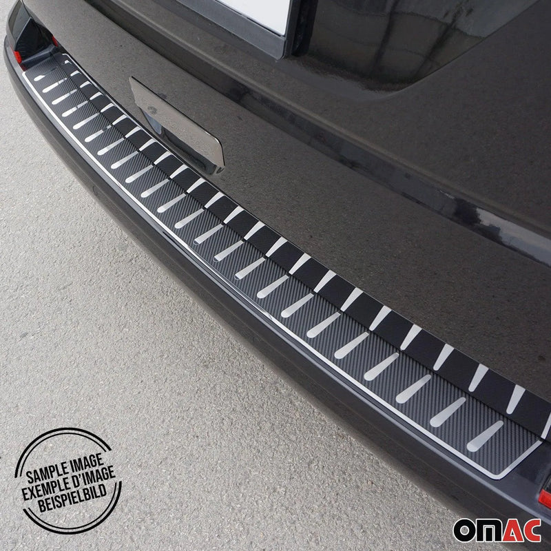 2015-2018 BMW X4 F26 Rear Bumper Sill Cover Guard Steel Carbon Foiled