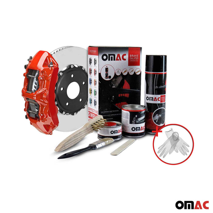 OMAC Brake Caliper Epoxy Based Car Paint Kit Texas Red Glossy High-Temp