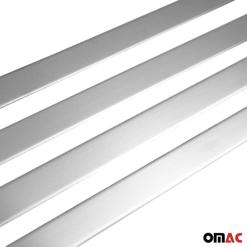 Side Door Molding Trim Skirt Garnish for Hyundai Tucson 2016-2021 Brushed Steel - OMAC USA