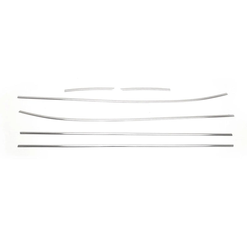 2010-2015 Hyundai Tucson Window Molding Trim Streamer Steel Silver 6 Pcs