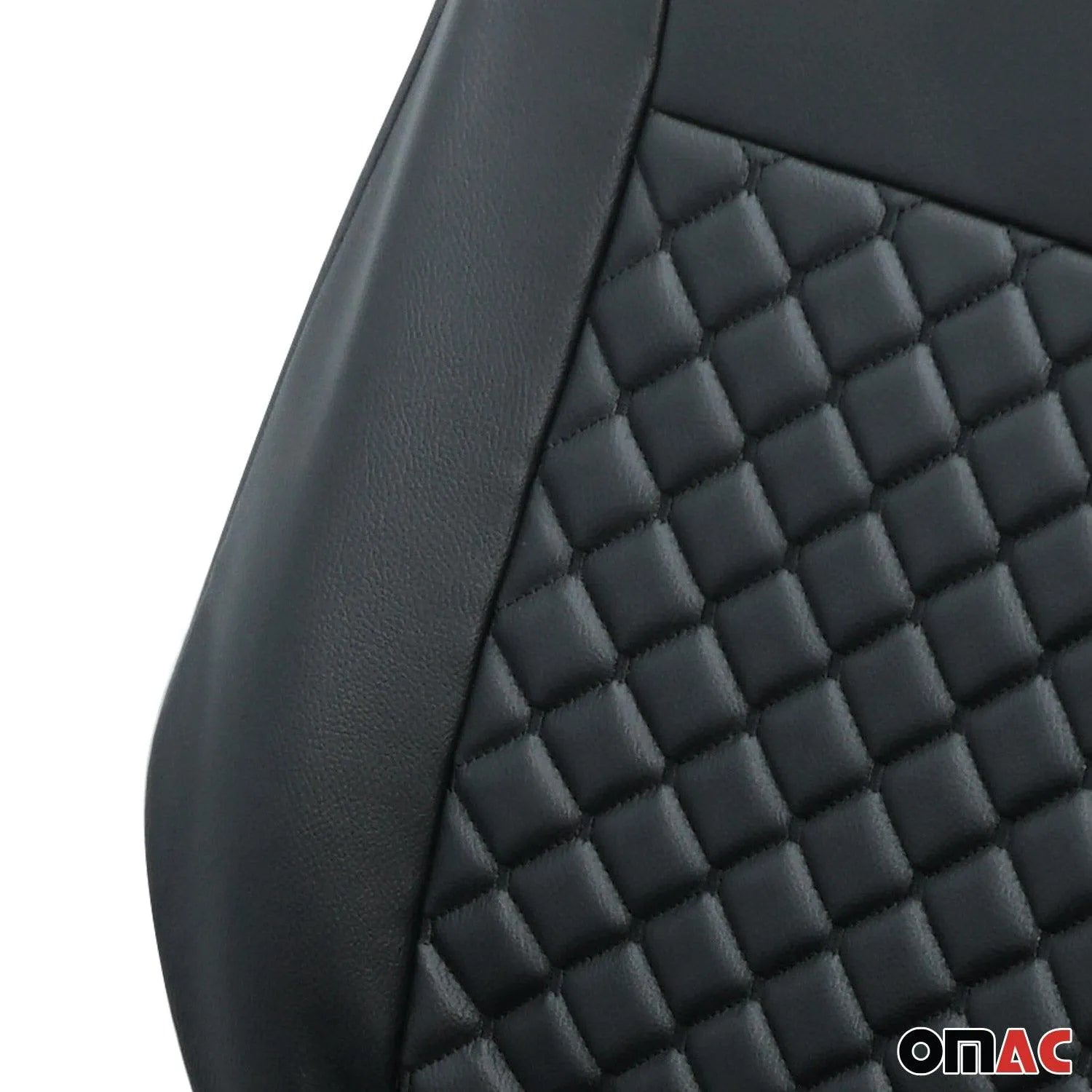 2014-2025 RAM ProMaster Leather Front Car Seat Covers Protector Black