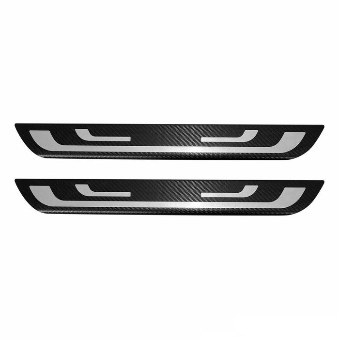 Door Sill Scuff Plate Illuminated for Ford Escape 2017-2019 Steel Carbon Foiled