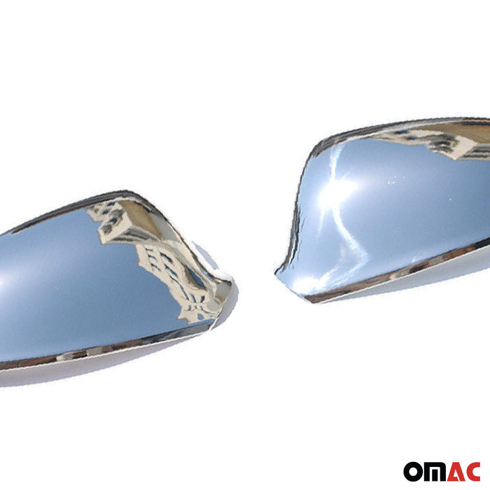 Side Mirror Cover Caps Fits Buick Cascada 2016-2019 Steel Silver 2 Pcs