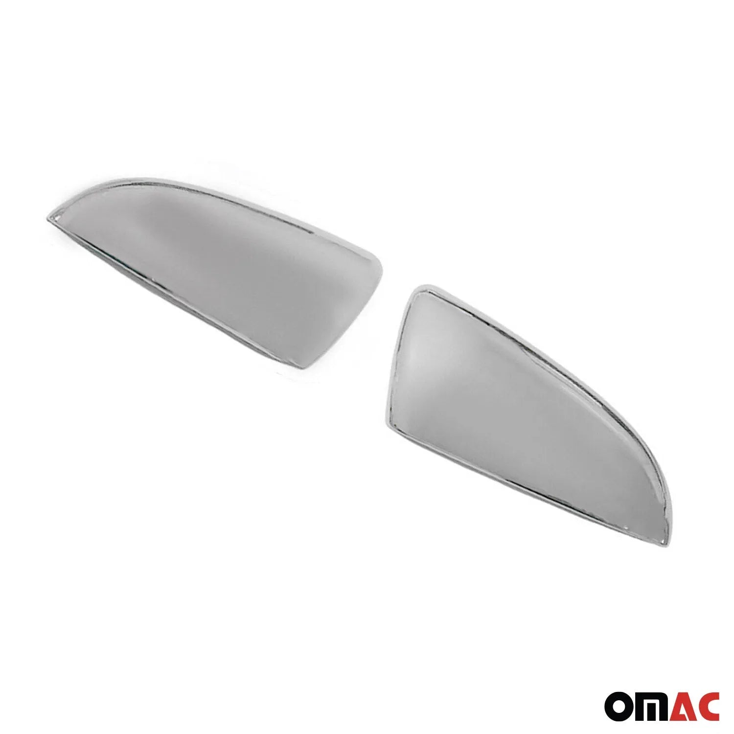 2014-2018 Kia Forte Side Mirror Cover Caps Stainless Steel Silver 2 Pcs