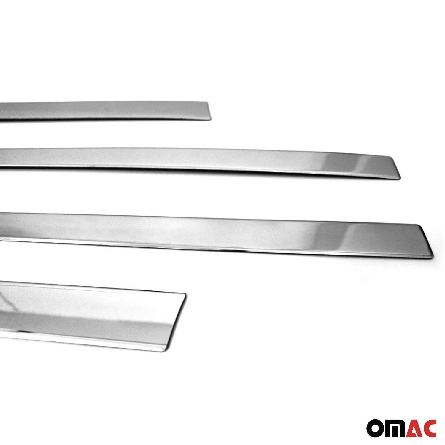 2011-2016 Kia Sportage Side Door Molding Trim Skirt Garnish Stainless Steel Silver 4Pcs