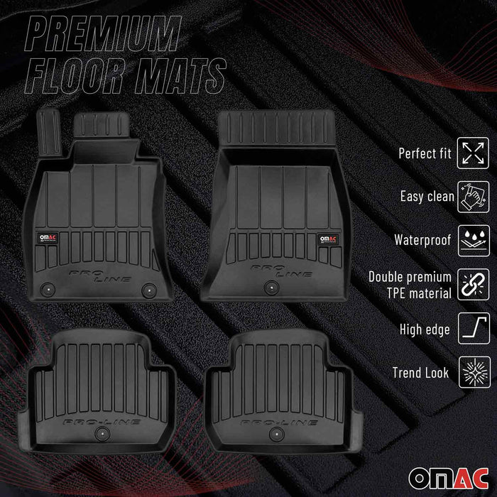 OMAC Premium Floor Mats for Kia Stinger 2018-2023 All-Weather Heavy Duty 4x