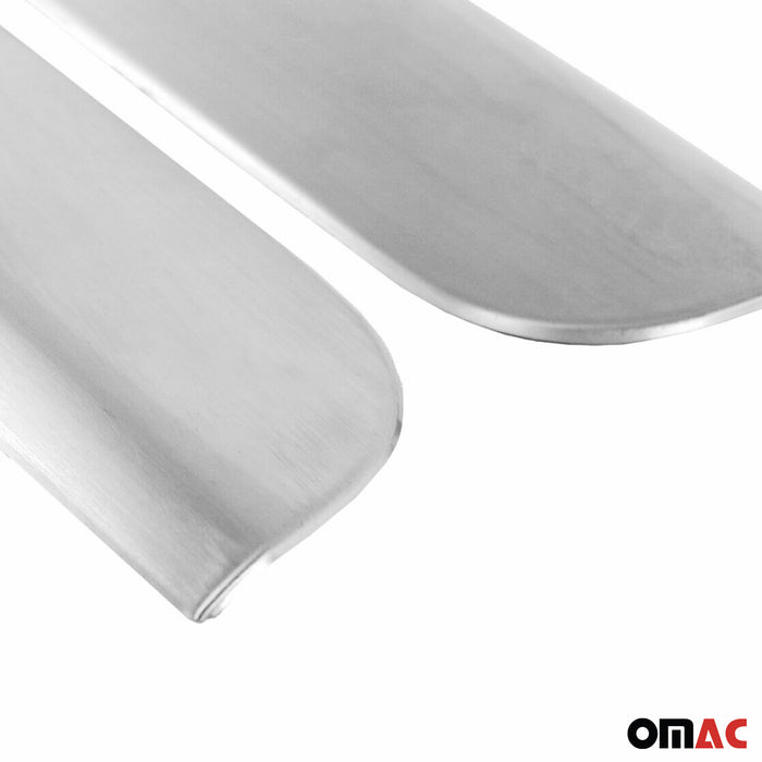 Door Sill Scuff Plate Scratch Protector for Opel Crossland 2017-2024 S. Steel 2x