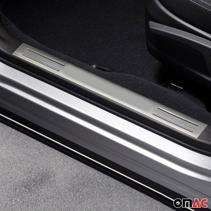 Door Sill Scuff Plate Scratch Protector for Subaru Forester 2014-2018 Steel 2x