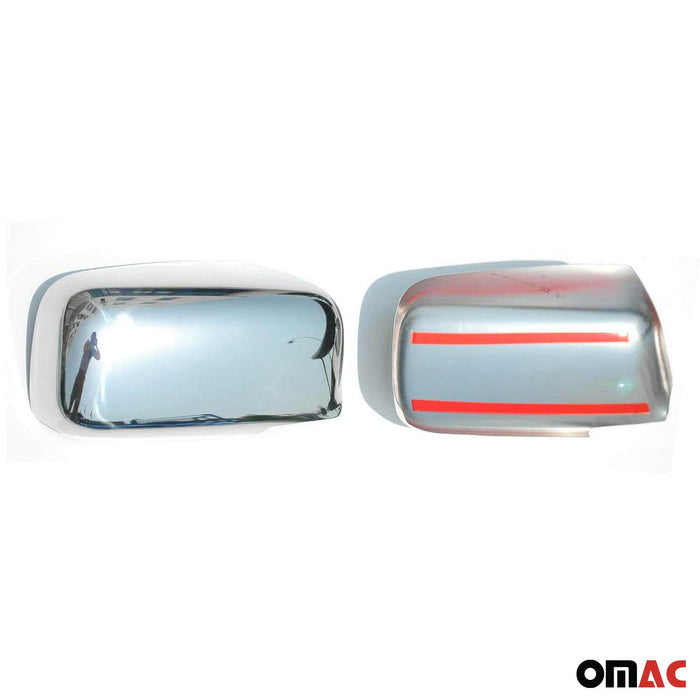 Side Mirror Cover Caps fits Mitsubishi Lancer 2004-2006 Stainless Steel 2x
