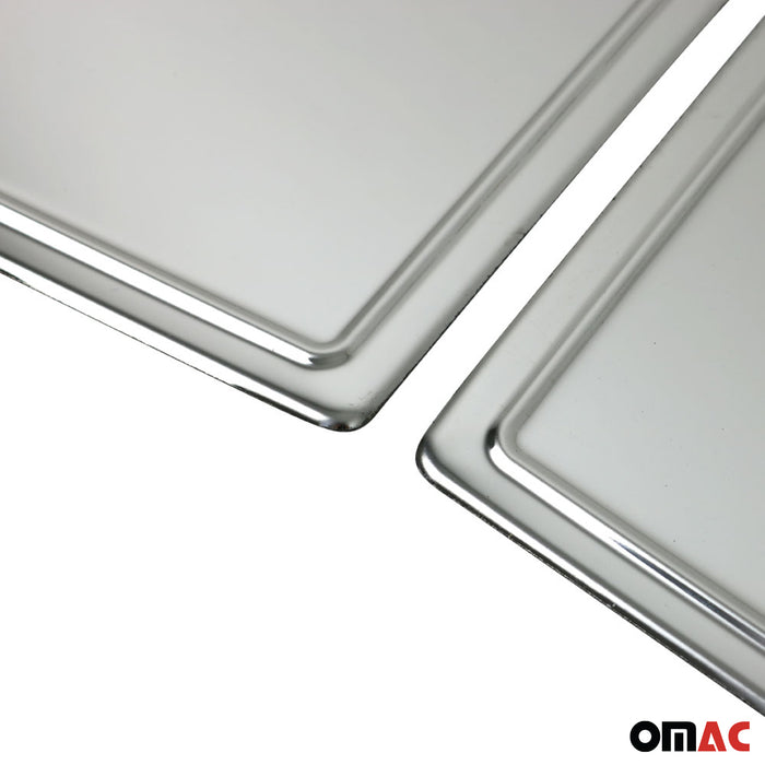 Chrome Quarter Window Cover Mirror Panel S. Steel fits Suzuki Equator 2009-2012