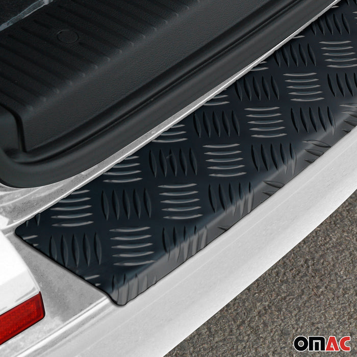 Rear Bumper Sill Cover Protector for Ford Transit 2015-2024 Aluminium Black