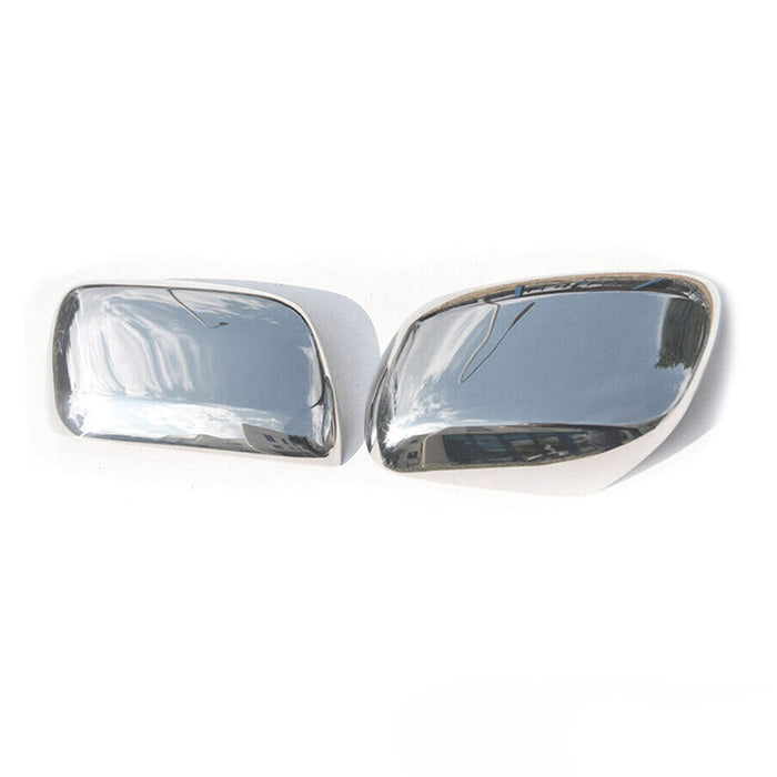 Side Mirror Cover Caps Fits Toyota Land Cruiser 2008-2021 without Signal Steel