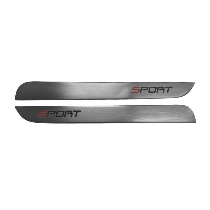Door Sill Scuff Plate Scratch Protector for Opel Crossland 2017-2024 Steel 2Pcs