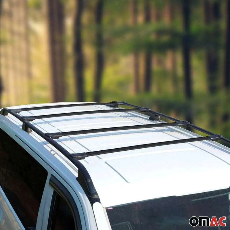 Roof Rack Cross Bars Luggage Carrier for Mercedes Metris 2016-2024 Alu Black 4x - OMAC USA