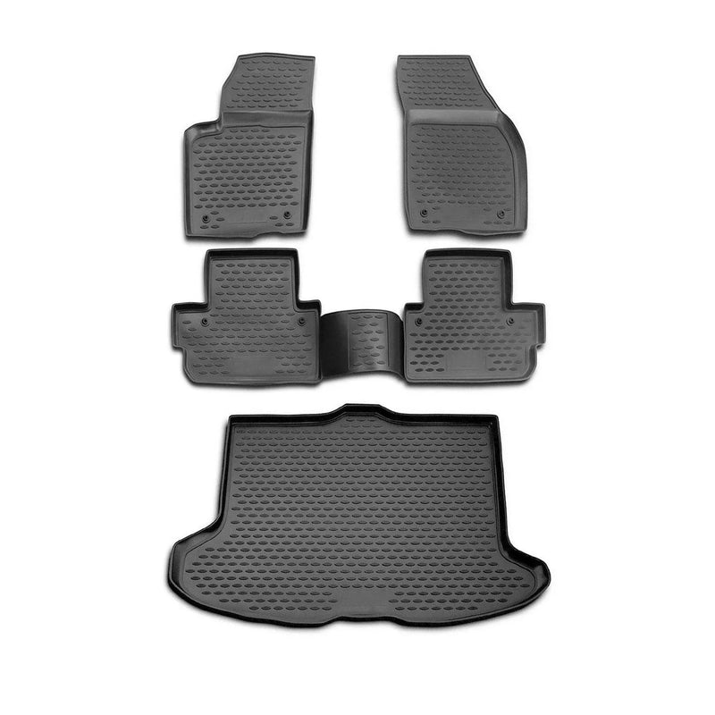 2007-2013 Volvo C30 Floor Mats & Cargo Liner Full Set All Weather Black