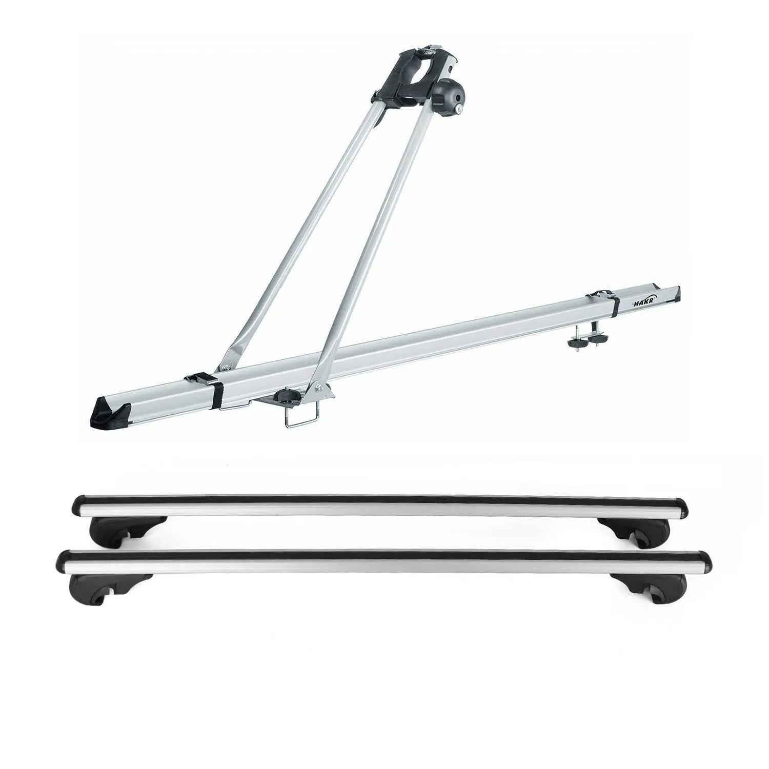 2007-2013 Mitsubishi Outlander Bike Rack Carrier Roof Racks Set Gray 3 ...