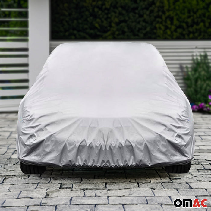 Full 16FT Car Protective Cover All Weather Outdoor Rain Dust Resistant SUV Grey