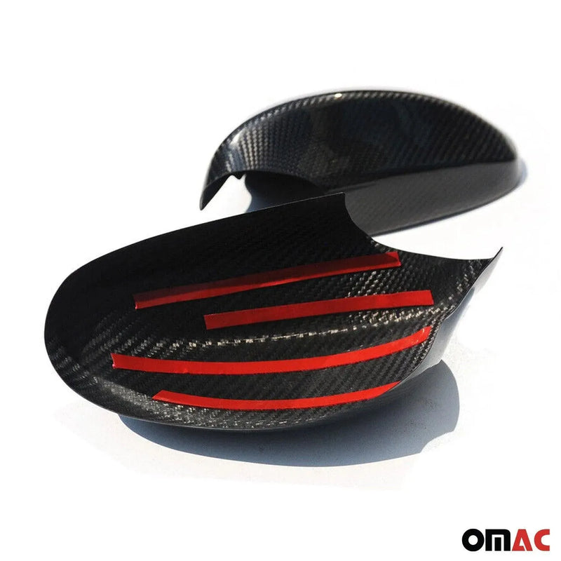 Side Mirror Cover Caps fits BMW 3 Series E90 E91 E92 E93 2005-2008 Carbon - OMAC USA