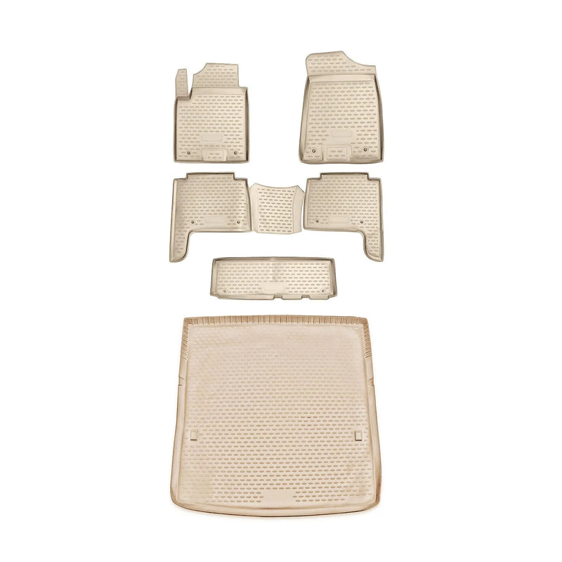 2015-2024 Infiniti QX80 Floor Mats & Cargo Liner Full Set All Weather Beige