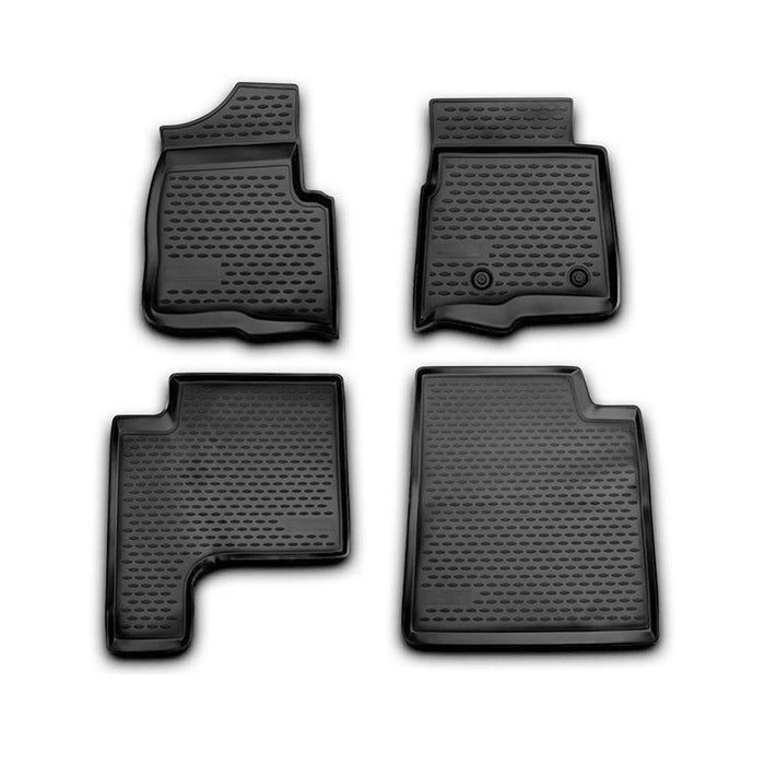 OMAC Floor Mats Liner for Ford F-150 2009-2014 Black TPE All-Weather 4 Pcs