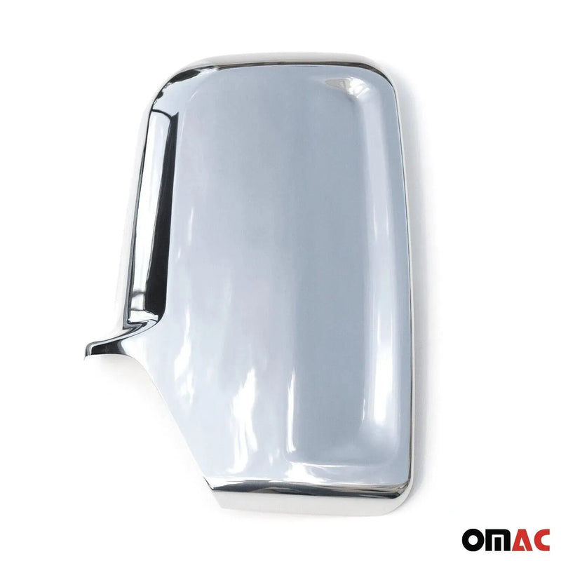 Side Mirror Cover Caps Fits Mercedes Sprinter W906 2006-2013 Steel Silver 2 Pcs - OMAC USA