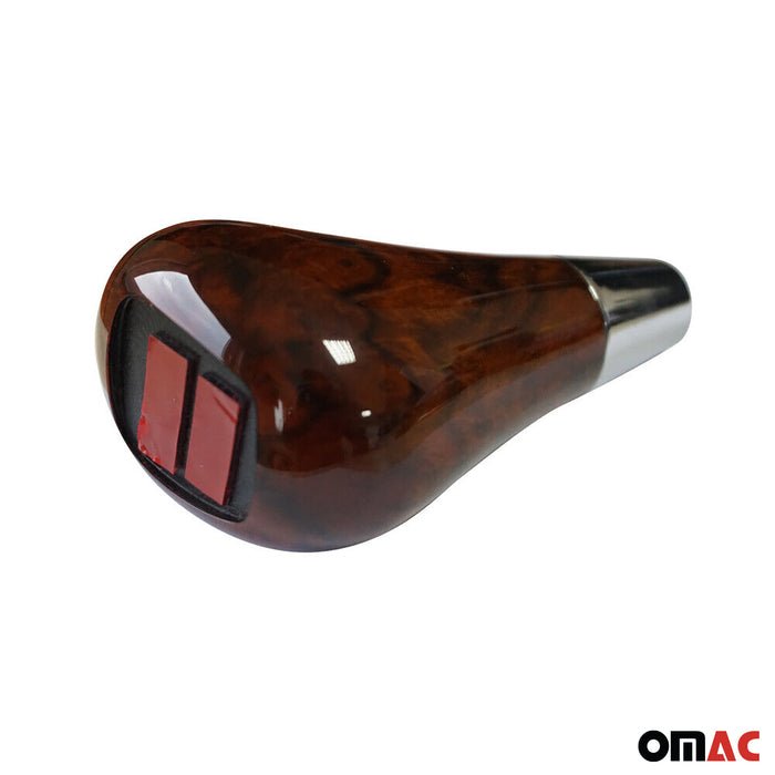 Gear Shift Knob Shifter Handle for Mercedes C Class Wood Without Emblem Walnut