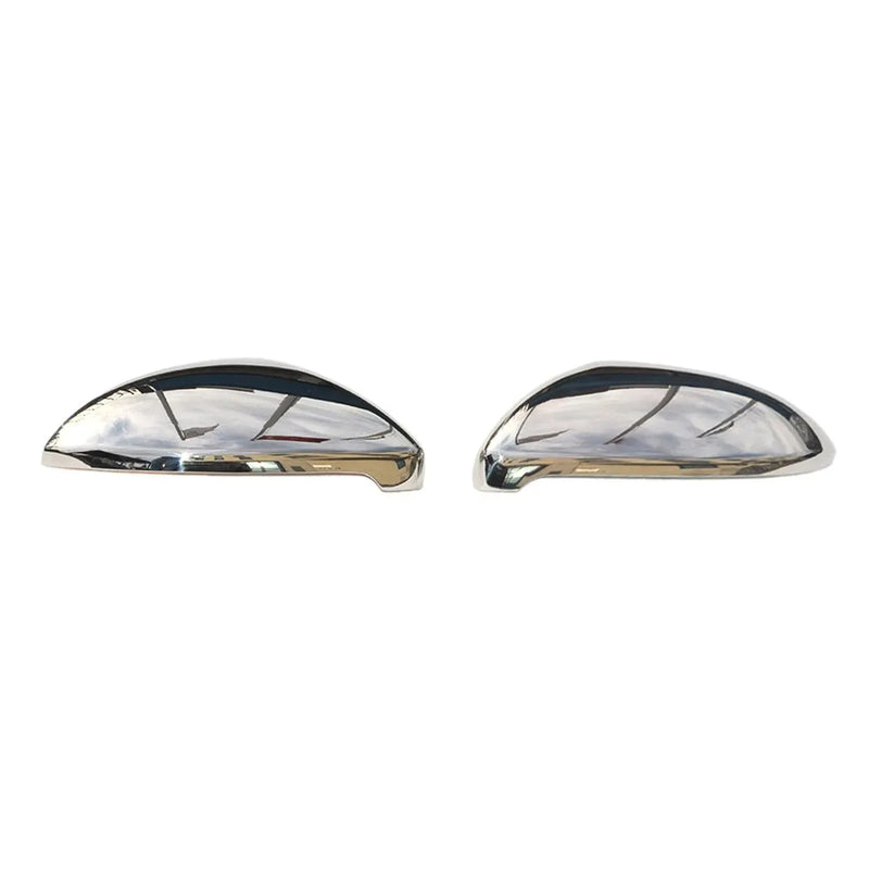 Side Mirror Cover Caps Fits VW Golf Mk7 2015-2021 Steel Silver 2 Pcs - OMAC USA