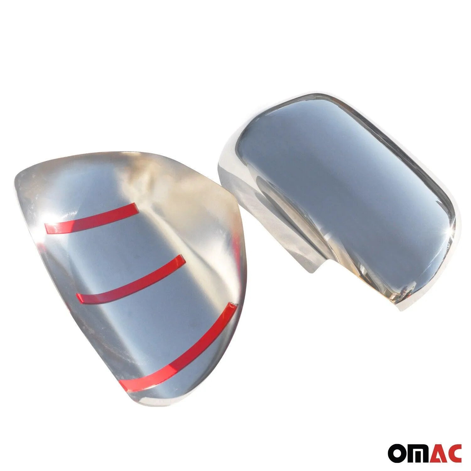 2003-2009 Lexus GX 470 Side Mirror Cover Caps Stainless Steel Silver 2 Pcs