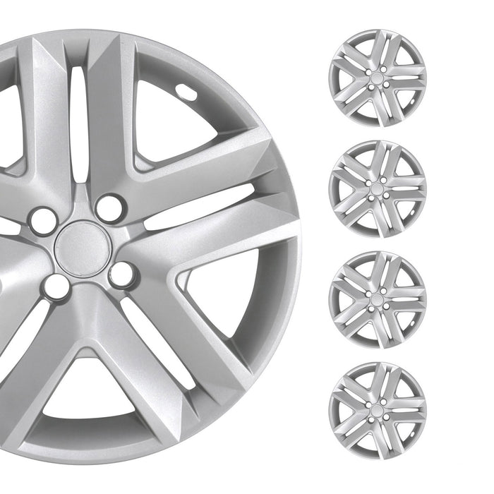 4x 16" Wheel Covers Hubcaps for Tesla Silver Gray